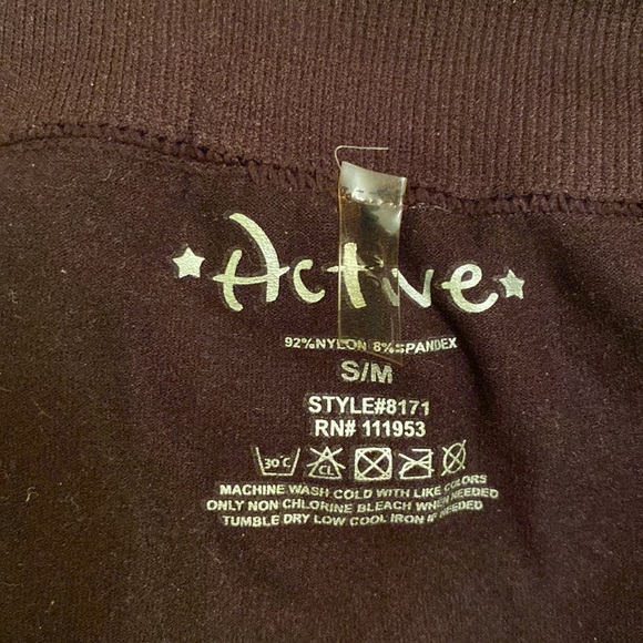 Active Plum Colored thicker Footless Tights or Lightweight Leggings S/M - Picture 7 of 9